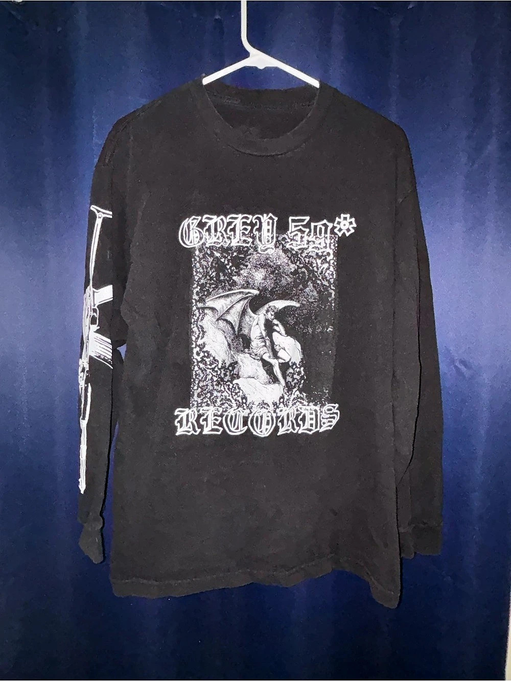 G59 Records Fallen Angel AK-47 Long Sleeve Shirt Black Long Sleeve Shirt
